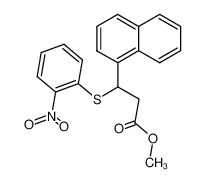 3-Naphthalen-1-yl-3-(2-nitro-phenylsulfanyl)-propionic acid methyl ester_98186-23-3