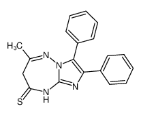 2-methyl-7,8-diphenyl-5H-imidazo/1,2-b/-1,2,4-triazepine-4-thione_98189-87-8