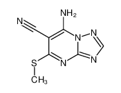 7-amino-6-cyano-5-methylthio-s-triazolo(1,5-a)pyrimidine_98190-26-2
