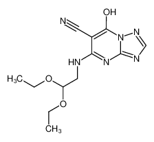 5-(2,2-Diethoxy-ethylamino)-7-hydroxy-[1,2,4]triazolo[1,5-a]pyrimidine-6-carbonitrile_98190-36-4