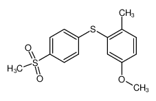 4-(5-Methoxy-2-methylphenylthio)phenyl Methyl Sulfone_98190-62-6
