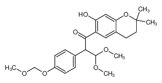 1-(7-Hydroxy-2,2-dimethyl-chroman-6-yl)-3,3-dimethoxy-2-(4-methoxymethoxy-phenyl)-propan-1-one_98192-32-6