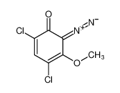 2,4-Cyclohexadien-1-one, 2,4-dichloro-6-diazo-5-methoxy-_98192-43-9