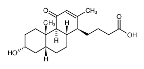 3α-hydroxy-11-oxo-13,17a-seco-D-homo-5β-androst-12-en-17a-oic acid_98195-48-3