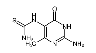 (2-amino-4-methyl-6-oxo-1,6-dihydro-pyrimidin-5-yl)-thiourea_98197-56-9