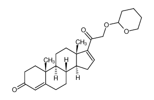 21-(tetrahydropyranyl-2')hydroxypregn-4,16-dien-3,20-dione_98203-78-2