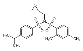 N-((4-isopropylphenyl)sulfonyl)-2,4-dimethyl-N-(oxiran-2-ylmethyl)benzenesulfonamide_98210-09-4
