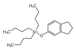Stannane, tributyl[(2,3-dihydro-1H-inden-5-yl)oxy]-_98218-12-3