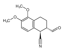 trans-1-cyano-1,2,3,4-tetrahydro-5,6-dimethoxy-2-naphthalenecarboxaldehyde_98218-40-7