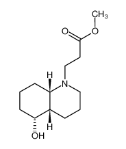 3-((4aS,5R,8aS)-5-Hydroxy-octahydro-quinolin-1-yl)-propionic acid methyl ester_98218-72-5