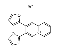 2,3-Di-furan-2-yl-quinolizinylium; bromide_98221-62-6