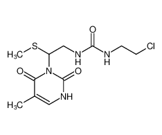 1-(2-chloroethyl)-3-(2-(5-methyl-2,6-dioxo-3,6-dihydropyrimidin-1(2H)-yl)-2-(methylthio)ethyl)urea_98224-89-6
