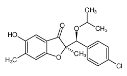 (R)-2-((S)-(4-chlorophenyl)(isopropoxy)methyl)-5-hydroxy-2,6-dimethylbenzofuran-3(2H)-one_98230-80-9