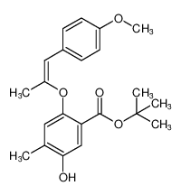 tert-butyl (Z)-5-hydroxy-2-((1-(4-methoxyphenyl)prop-1-en-2-yl)oxy)-4-methylbenzoate_98230-97-8