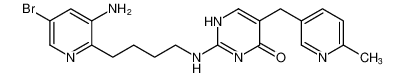 2-((4-(3-amino-5-bromopyridin-2-yl)butyl)amino)-5-((6-methylpyridin-3-yl)methyl)pyrimidin-4(1H)-one_98238-13-2