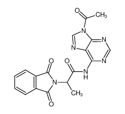 N9-Acetyl-N6-(phthalyl-DL-alanyl)-adenin_98252-43-8