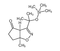 (3aS,6aS)-6a-methyl-3-(2-((trimethylsilyl)oxy)propan-2-yl)-3a,5,6,6a-tetrahydro-4H-cyclopenta[d]isoxazol-4-one_98269-92-2
