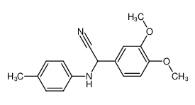 (4-Methyl-phenylamino)-(3,4-dimethoxy-phenyl)-acetonitril_98281-55-1