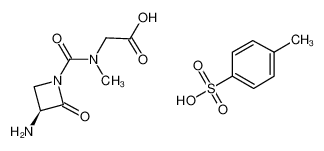 (S)-[(3-Amino-2-oxo-1-azetidinyl)carbonyl]-N-methylglycine, p-toluenesulfonate_98288-93-8