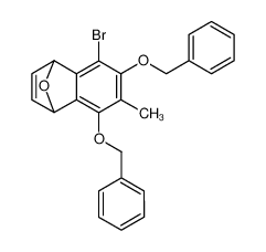 5,7-bis(benzyloxy)-8-bromo-1,4-dihydro-6-methyl-1,4-epoxynaphthalene_98291-39-5