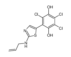 2-(2-Allylamino-thiazol-5-yl)-3,5,6-trichloro-benzene-1,4-diol_98293-43-7