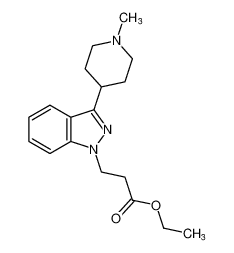1H-Indazole-1-propanoic acid, 3-(1-methyl-4-piperidinyl)-, ethyl ester_98295-48-8