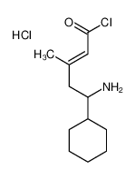 5-amino-5-cyclohexyl-3-methylpent-2-enoyl chloride,hydrochloride_98298-57-8