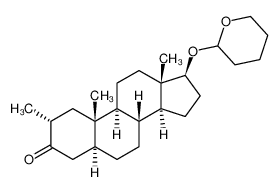 5.α.-Androstan-3-one, 2.α.-methyl-17.β.-[(tetrahydro-pyran-2-yl)oxy]-_983-56-2