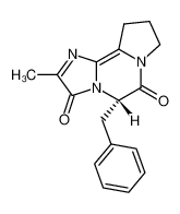 5-benzyl-2-methyl-9,10-dihydro-8H-imidazo[1,2-a]pyrrolo[2,1-c]pyrazine-3,6-dione_98308-95-3