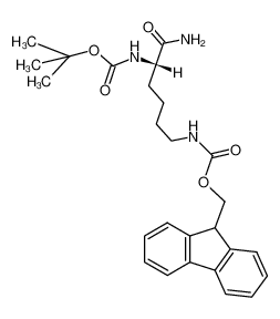 Nα-(tert-butoxycarbonyl)-Nε-[(fluoren-9-ylmethoxy)carbonyl]-L-lysinamide_98318-02-6