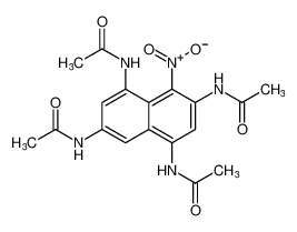 Acetamide, N,N',N',N''-(4-nitro-1,3,5,7-naphthalenetetrayl)tetrakis-_98332-02-6