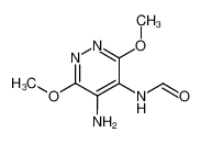 N-(5-amino-3,6-dimethoxy-pyridazin-4-yl)-formamide_98335-38-7