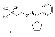 anti-O-(2-Trimethylammonio-aethyl)-cyclopentyl-phenyl-ketoxim-iodid_98340-98-8