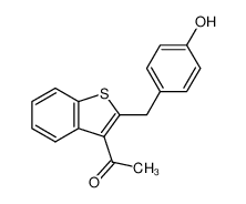 1-[2-(4-hydroxy-benzyl)-benzo[b]thiophen-3-yl]-ethanone_98348-17-5