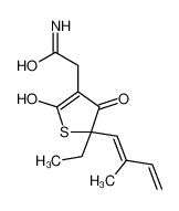2-[(5R)-5-ethyl-2-hydroxy-5-[(1E)-2-methylbuta-1,3-dienyl]-4-oxothiophen-3-yl]acetamide_98352-22-8