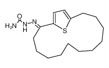 13-Semicarbazono-17-thia-bicylo(12.2.1)heptadecadien-(14.16)_98366-13-3