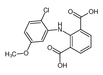 2-(2-Chloro-5-methoxy-phenylamino)-isophthalic acid_98370-41-3