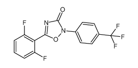 5-(2,6-difluorophenyl)-2-(4-(trifluoromethyl)phenyl)-1,2,4-oxadiazol-3(2H)-one_98372-98-6
