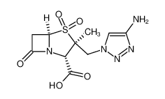 2β-((4-amino-1,2,3-triazol-1-yl)methyl)-2α-methylpenam-3α-carboxylic acid 1,1-dioxide_98382-75-3