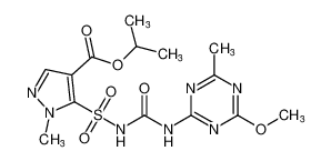 isopropyl 5-(N-((4-methoxy-6-methyl-1,3,5-triazin-2-yl)carbamoyl)sulfamoyl)-1-methyl-1H-pyrazole-4-carboxylate_98389-15-2
