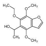 4,7-dimethoxy-6-ethoxy-5-(1-hydroxyethyl)benzofuran_98393-99-8