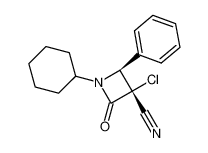 3-chloro-1-cyclohexyl-3-cyano-4-phenyl-2-azetidinone_98394-50-4