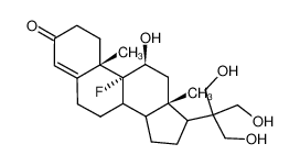3-Oxo-9α-fluor-11β.21-dihydroxy-20.20-bis-(hydroxymethyl)-pregn-4-en_984-39-4