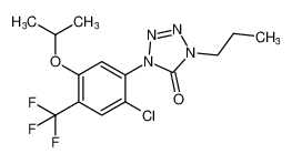1-(2-chloro-5-isopropoxy-4-(trifluoromethyl)phenyl)-4-propyl-1,4-dihydro-5H-tetrazol-5-one_98403-58-8