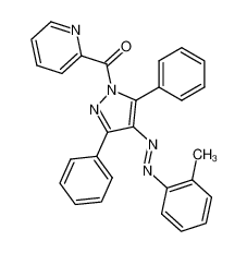 (3,5-Diphenyl-4-o-tolylazo-pyrazol-1-yl)-pyridin-2-yl-methanone_98407-82-0