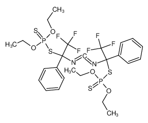 N,N'-bis(1-phenyl-1-diethoxydithiophosphoryl-2,2,2-trifluoroethyl)carbodiimide_98409-00-8