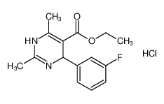 ethyl 4-(3-fluorophenyl)-2,6-dimethyl-1,4-dihydropyrimidine-5-carboxylate hydrochloride_98414-37-0