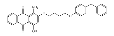 1-amino-2-(4-(4-benzylphenoxy)butoxy)-4-hydroxyanthracene-9,10-dione_98417-92-6