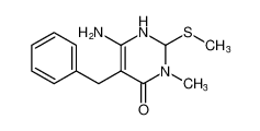 6-amino-5-benzyl-3-methyl-2-(methylthio)-2,3-dihydropyrimidin-4(1H)-one_98421-07-9