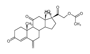 17α-Hydroxy-21-acetoxy-3,11,20-trioxo-6-methylen-pregnen-(4)_98423-69-9